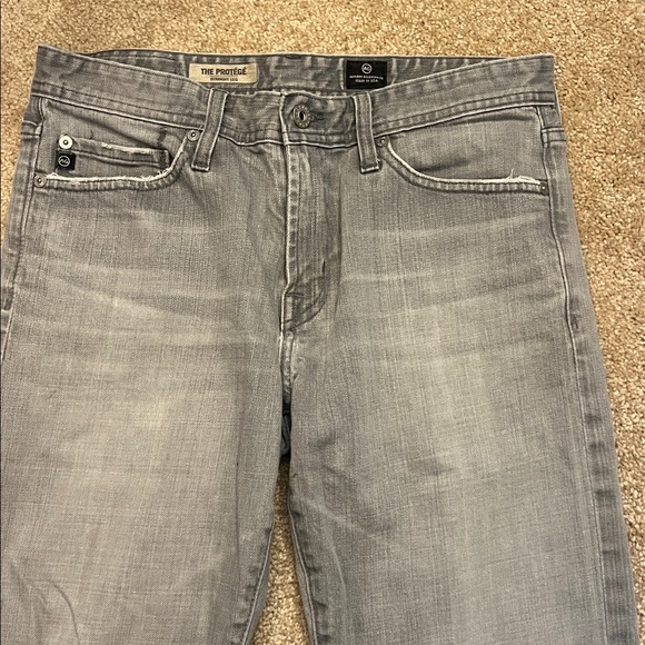 AG Adriano Goldschmied The Protege Straight Leg Light Gray Straight Jeans 30x34 - Picture 3 of 11
